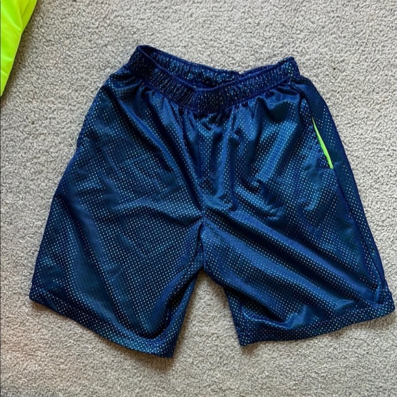 Neon Green Kids Athletic Shorts - Picture 6 of 9